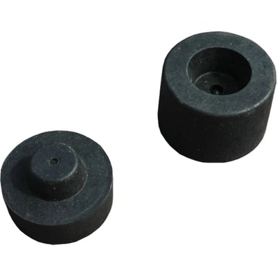 Koncovka z recyklované pryže Twist – černá, pr.150 mm
