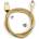 HARAHU Usb заряден кабел 3в1 с магнитни накрайници - Златна kp30705