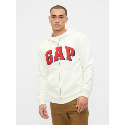 GAP Суитшърт с цип и лого на Gap GAP | Byal | МЪЖЕ | M