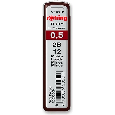 Rotring Tuhy 0,5 mm tvrdost 2B 1520/5055060 12 ks