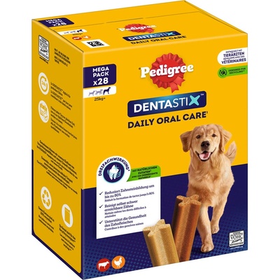 Pedigree Dentastix: každodenná starostlivosť o zuby pre veľkých psov >25 kg 28 x 1,08 kg
