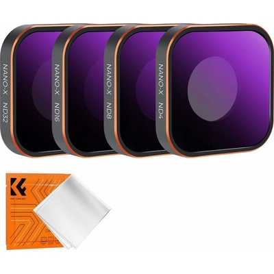 Sada šedých filtrů Nd 4v1 Nd4 Nd8 Nd16 Nd32 Pro Gopro Hero 13 12 11 10 9 / Sku.2320