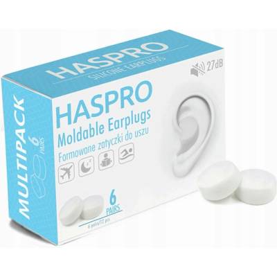 Haspro Mold špunty do uší modrá blue 6 párů