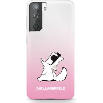 KARL LAGERFELD Луксозен Калъф за SAMSUNG S21 Plus, KARL LAGERFELD Choupette Fun Case, Розов (KLHCS21MCFNRCPI)