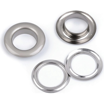 Průchodky s podložkou vnitřní Ø16 mm / vnější Ø27 mm matné, velké, 1 nikl – Zboží Mobilmania