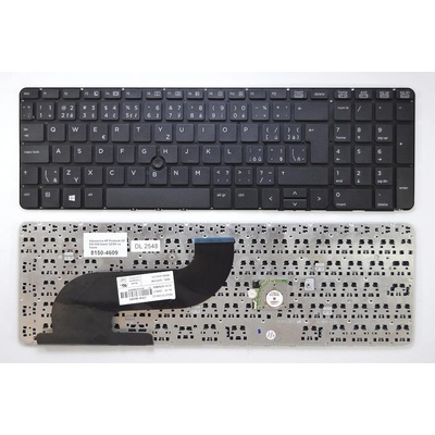 česká klávesnice HP Probook G1 650 655 černá CZ/SK no frame - trackpoint – Zboží Živě