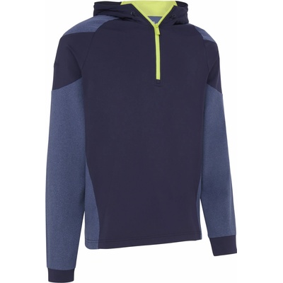 Callaway 1/4 Zip Mixed Media mikina s kapucí tmavě modrá