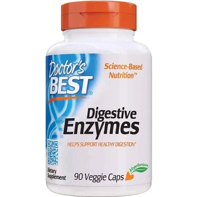 Doctor’s Best Digestive Enzymes All Vegetarian trávicí enzymy 90 rostlinných kapsúl