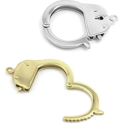 Přívěsek pouta 316L 38x27mm - 1Ks+B - Light Gold RL / 1Ks