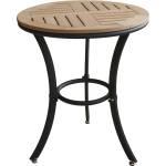 HORECANO Кръгла градинска маса horecano 803, Ø60 × 72 см, натурален цвят