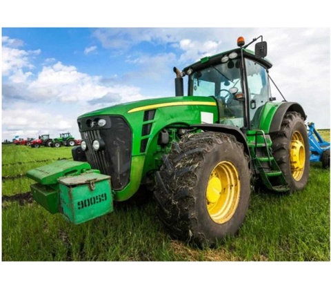 BrandMac Detská deka Zelený traktor