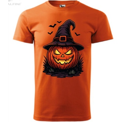 tričko Hallowen dýně s kloboukem