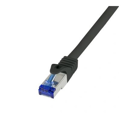 LogiLink Patch kábel Ultraflex Cat. 6A, S/FTP, 0, 25 m fekete (C6A013S) (C6A013S) (C6A013S)