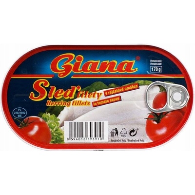 Giana Sleď filety v paradajkovej omáčke 170 g
