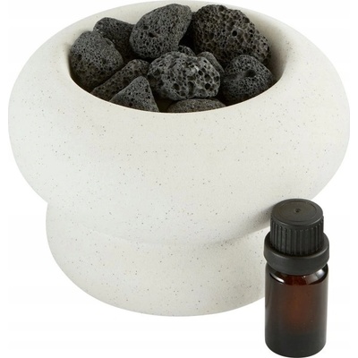 Atmosphera Aroma difuzér MALAKITE s kameny + 10 ml vonného oleje bílý