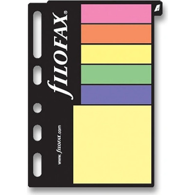 Filofax Barevné lepicí papírky náplň kapesních diářů A7