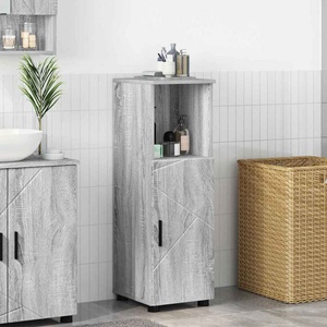 vidaXL Шкаф за баня Сив Сонома 30 x 35 x 95 см (883320)