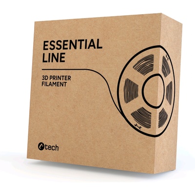 C-Tech 3DF-E-PETG-1.75-BK 3D филамент, ESSENTIAL LINE, PETG, черен, 1, 75mm, 1kg (3DF-E-PETG-1.75-BK)
