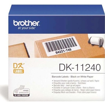 Brother papierové štítky 102mm x 51mm, biela, 600 ks, DK11240, pre tlačiarne rady QL