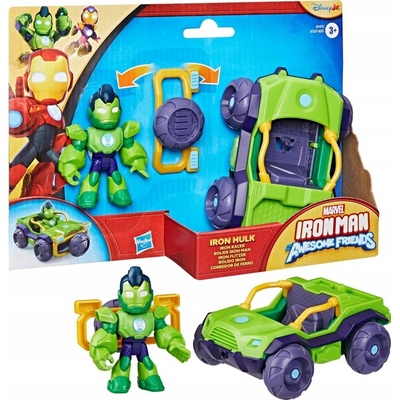 Marvel Iron Man Skvělé postavičky přátel a vozidlo Iron Hulk Hasbro G1472