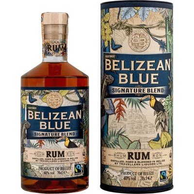 Belizean Blue Signature Blend Rum 40% 0,7 l (tuba)