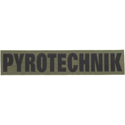 Nášivka PYROTECHNIK bojová zádová velká