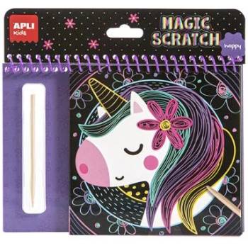 APLI Книжка за офорт, APLI Kids "Magic Scratch", еднорог 17150 (17150)