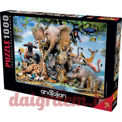 Anatolian Пъзел anatolian 1043 - 1000 части - Усмивки от Африка (p1043)
