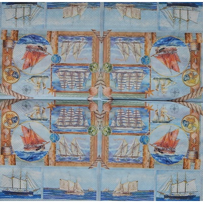 Ambiente obrúsky Lodě 33x33cm