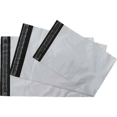 EKO plastové poštovní obálky bílé 450 x 550 mm samolepící - 100ks