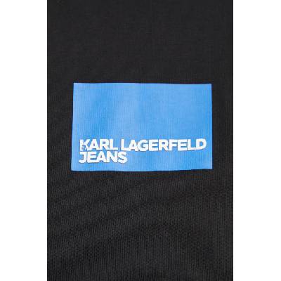 Karl Lagerfeld Jeans Памучна тениска Karl Lagerfeld Jeans в черно A1W17006 (A1W17006)