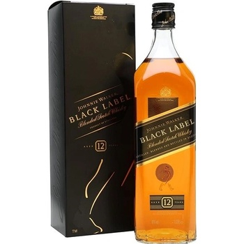 Johnnie Walker Black 12y 40% 1 l (karton)