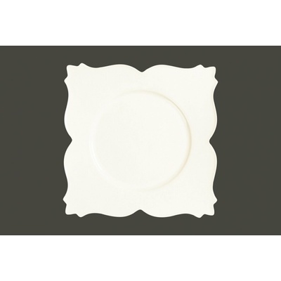 RAK Porcelain White Gold talíř čtvercový 34 x 34 cm King RAK-GDSP34