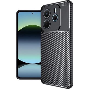 Techsuit Силиконов калъф Carbon Fiber Texture за Xiaomi Redmi Note 14 4G, Черен (KF2345801)