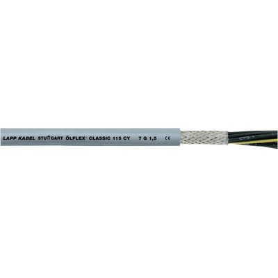Lapp CLASSIC 115 CY 1136307/100 riadiaci kábel 7 G 1.5 mm² 100m sivá