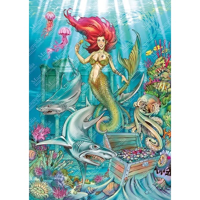 Magnolia - Puzzle The Puzzler Mermaid - 1 000 piese
