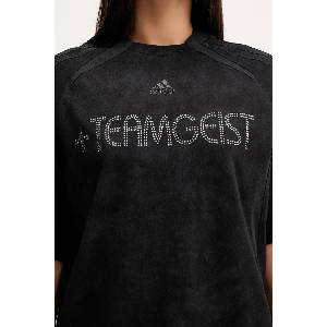 Adidas Памучна тениска Rhinestone Tee (KF3113)
