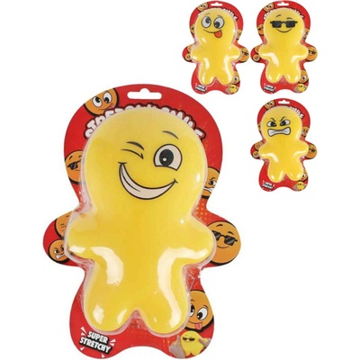 Mega squeeze panáček strečový 17cm 4druhy na kartě