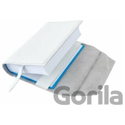 Macoli Hand Made Variabilný obal so záložkou Bíla vzorovaná