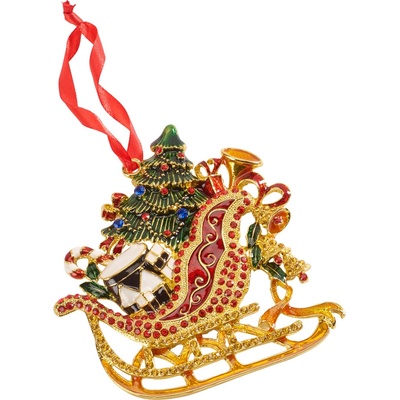 Villeroy & Boch Winter Collage Accessoires kovová závěsná dekorace sáně