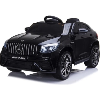 ROLLZONE Mercedes-Benz GLC 63 12V - Детска акумулаторна кола, Черна, EVA гуми (QLS5688-black)