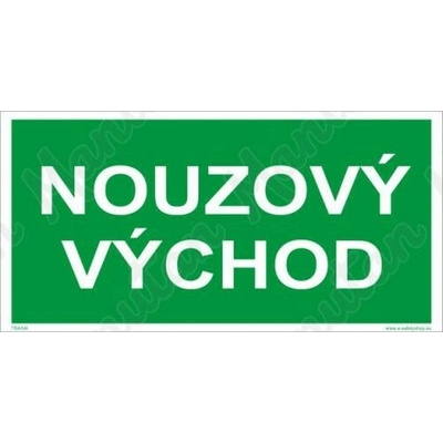 Nouzový východ, samolepka 400 x 200 x 0,4 mm, fotoluminiscenční