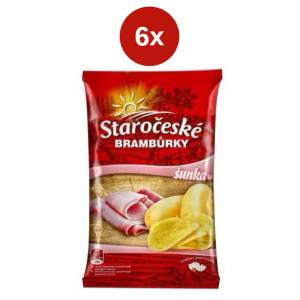 Staročeské Старобохемски чипс с шунка 6x80 г