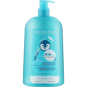 BIODERMA ABCDerm Mild Cleansing Foaming Gel почистващ мус за деца 1000 мл