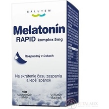 Melatonin RAPID komplex 5mg SALUTEM rozpustné tablety 100 ks