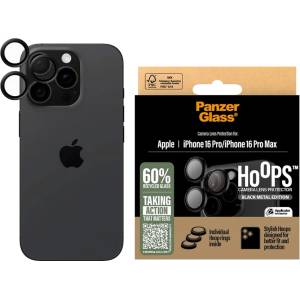 Panzer Протектор - Камера за iPhone 16 Pro / iPhone 16 Pro Max - PanzerGlass® - Hoops® Протектор за обектив на камера - Черен