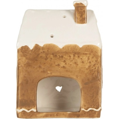 Perníková chaloupka na čajovou svíčku Gingerbread Cott - 12*7*16 cm - Clayre & Eef