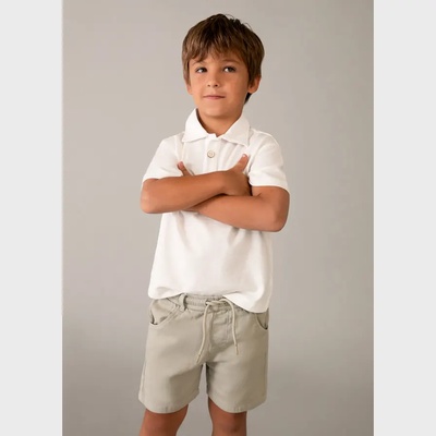 Mayoral Бермуди soft бежов цвят за мини момче Mayoral