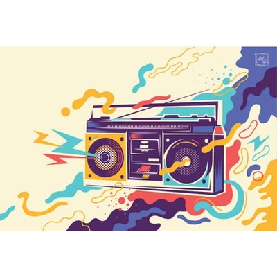 Ceduľa Retro Radio