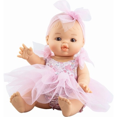 Paola Reina Marieta v růžové sukni španělská LOS GORDIS 34 cm